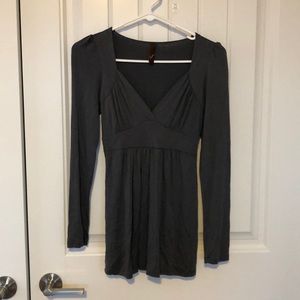 Lush gray long sleeve top